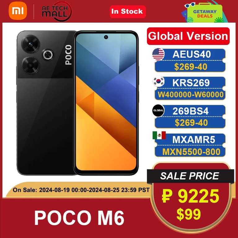 Смартфон POCO M6 Global 6/128gb