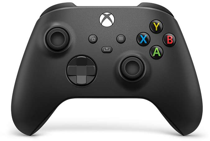 Геймпад Microsoft для Xbox One/Xbox Series S/Xbox Series X Carbon Black (QAT-00002)