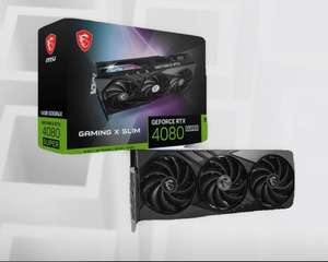 Видеокарта MSI GeForce RTX 4080 SUPER GAMING X SLIM 16 ГБ (RTX 4080 SUPER 16G GAMING X SLIM), с Озон картой