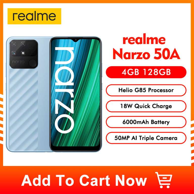 Realme Narzo 50A c Helio G85, 50Mp, 4/64 ГБ