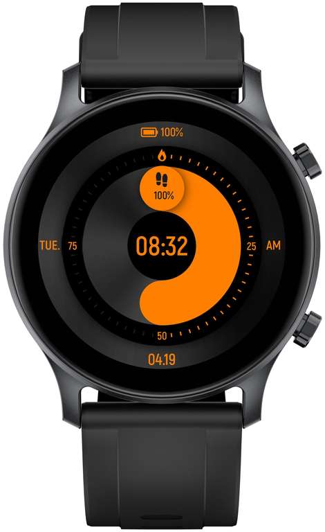 Умные часы Haylou RS3 LS04 RU (алюминий, AMOLED, 390x390, BT 5.0, IP68, GPS, SpO2)