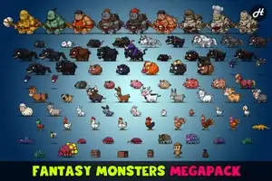 Ассет «Fantasy Monsters Animated (Megapack)» для Unity