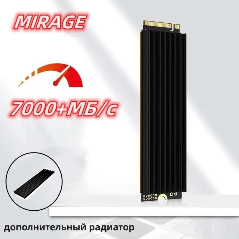 SSD Накопитель Mirage HV3000 Pro 4TB (pcie 4.0, nvme, M2, 2280) (из-за рубежа) (цена с картой озон)