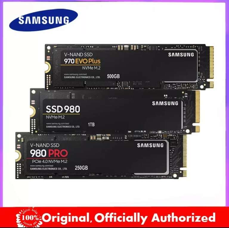 NVME SSD диск Samsung 980 на 1Tb