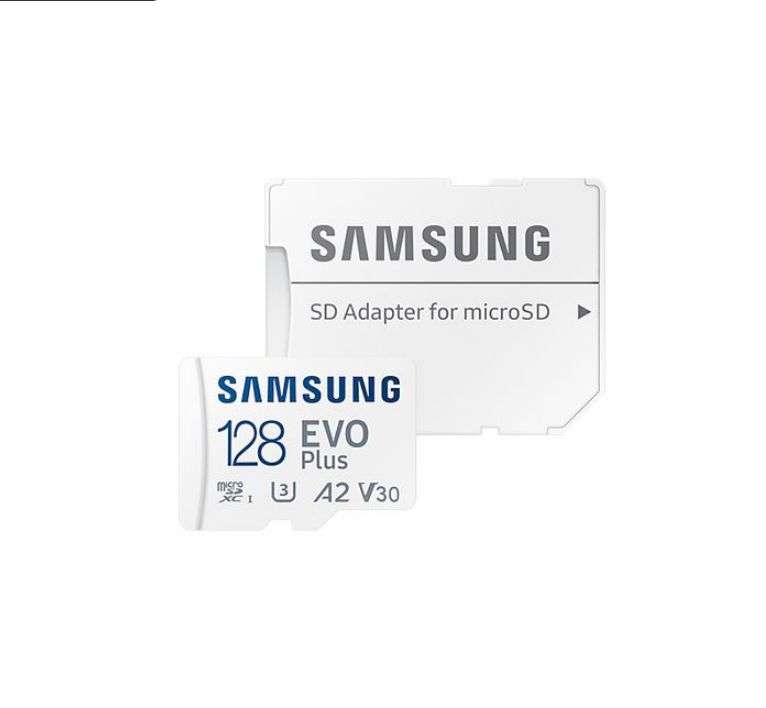Карта памяти MicroSD Samsung microSDXC 128Gb Class10 UHS-I U3+ microSD Adapter