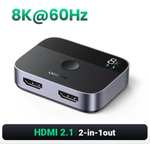 UGREEN HDMI 2.1 Разветвитель 8K 60Hz 4K 120Hz 2 в 1 выход (с купоном от продавца)