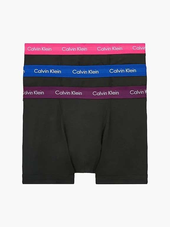 Комплект трусов транки Calvin Klein Underwear, 3 шт (цена с ozon картой)