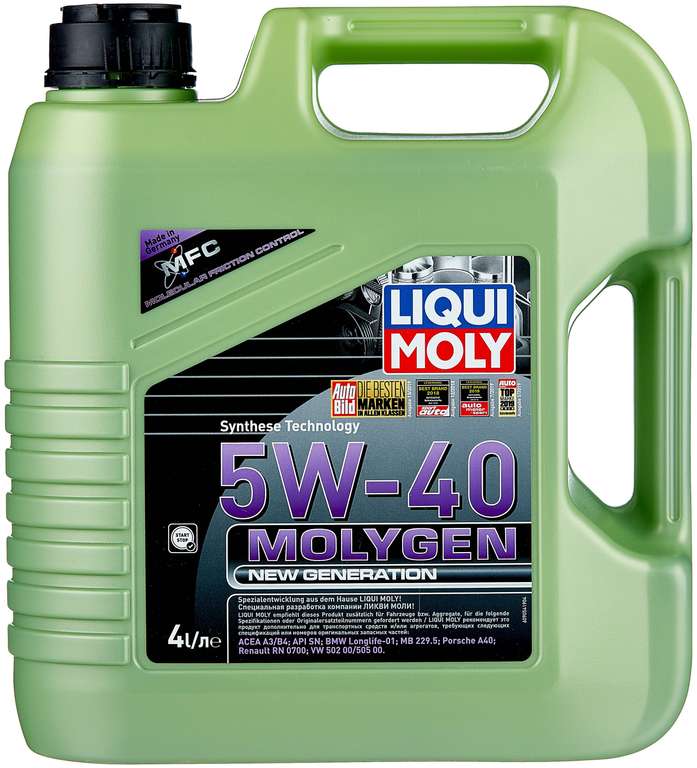 Масло моторное Liqui moly Molygen 5w-40 4л