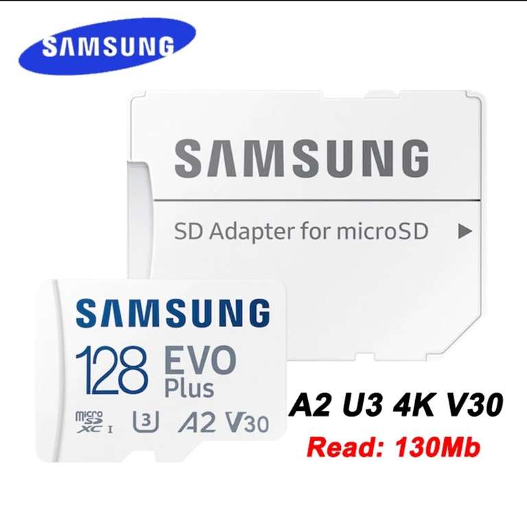 MicroSD SAMSUNG EVO Plus на 128 ГБ