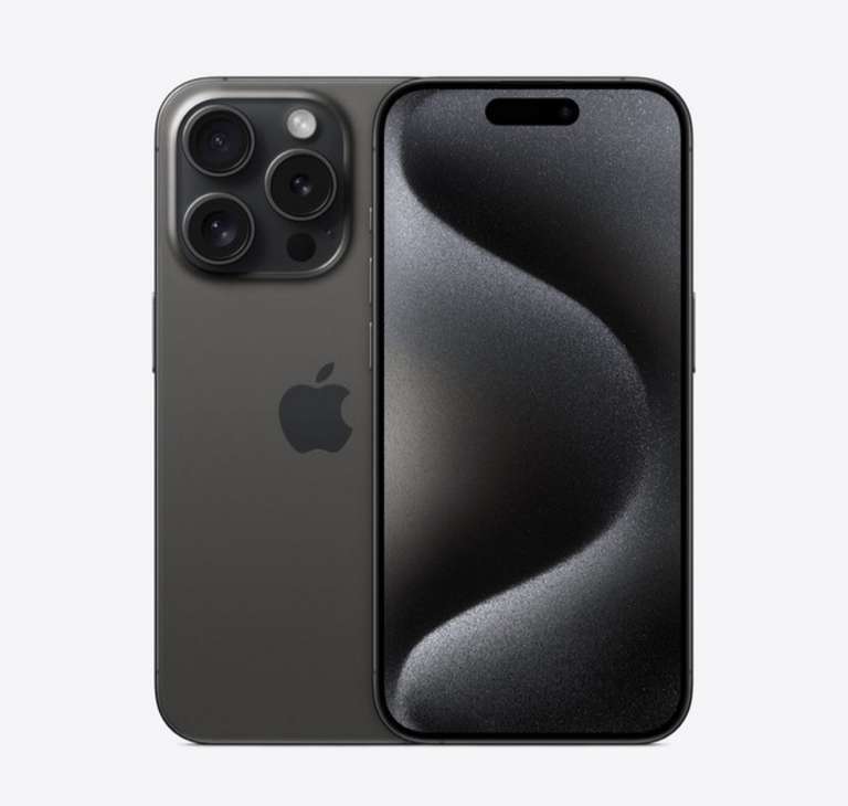Смартфон Apple iPhone 15 Pro 128Gb 2 nano-sim Black Titanium (возврат 52% баллами)