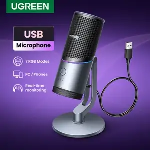 Конденсаторный USB-микрофон UGREEN CM769 с RGB