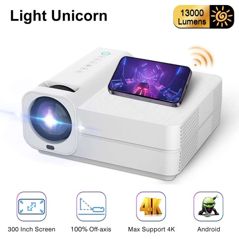 1080р проектор Light Unicorn T28
