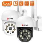 IP-камера наружного видеонаблюдения Tuya Smart Home, 3 Мп, PTZ, Wi-Fi