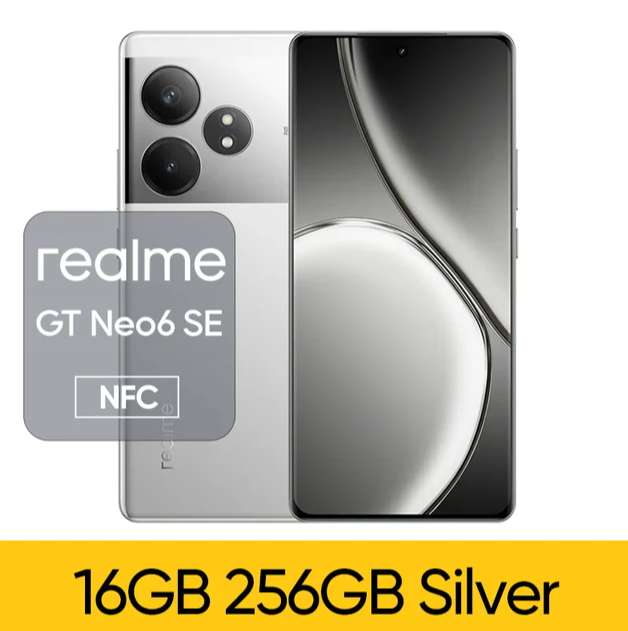 Смартфон Realme GT Neo 6 SE 5G 16+256Гб (пошлина ≈153₽)