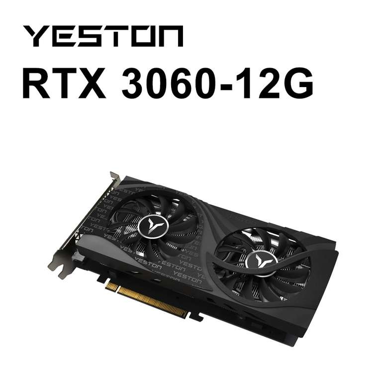 Видеокарта YESTON GeForce RTX 3060 12 ГБ новая