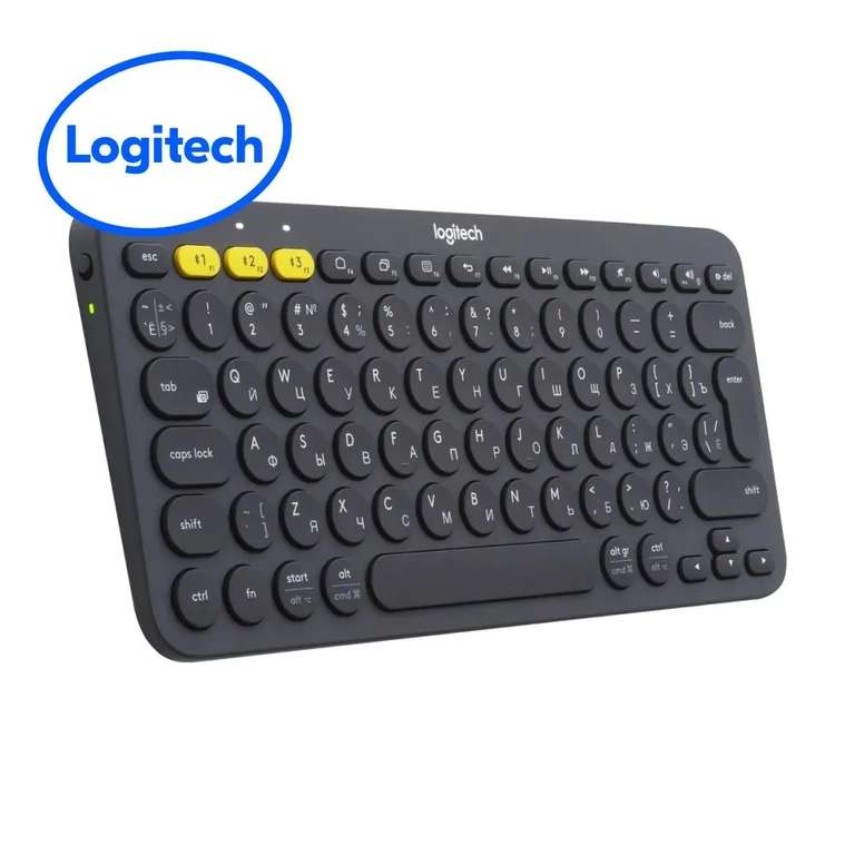 Клавиатура беспроводная Logitech MK380, темно-серый (по Ozon карте)