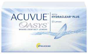 Контактные линзы Acuvue Oasys with Hydraclear Plus 12 линз