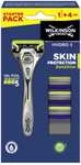 Wilkinson Sword Hydro5 Skin Protection Sensitive Мужской станок для бритья и 4 сменные кассеты
