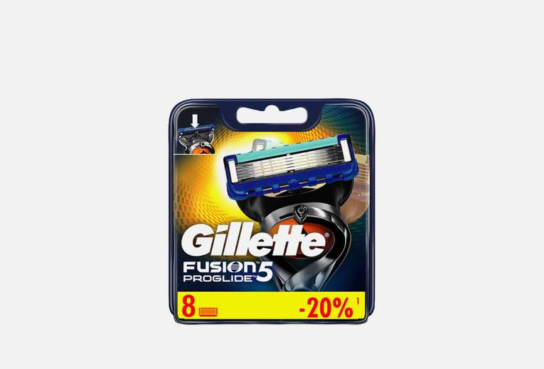 Кассеты Gillette Fusion Proglide 8 штук (не оригинал)
