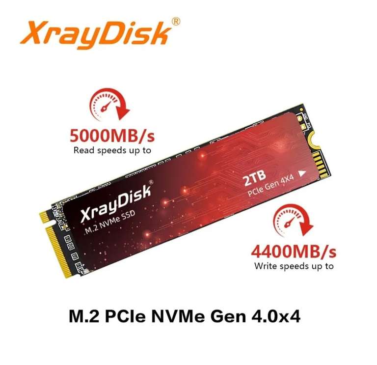 M.2 NVMe SSD XrayDisk 2 Tb PCIe 4.0