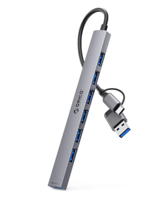 Usb разветвитель ORICO YSA2 usb hub, 1*USB3.0 и 6* USB2.0 (с Озон картой, из-за рубежа)