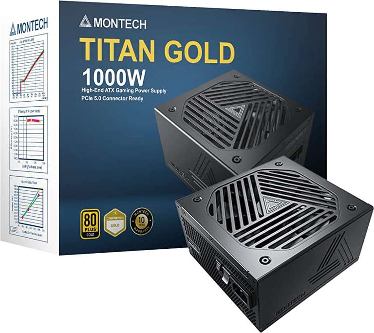 [Челябинск и возм. др] Блок питания Montech TITAN GOLD 1000Вт 80+Gold, PCIe 5.0