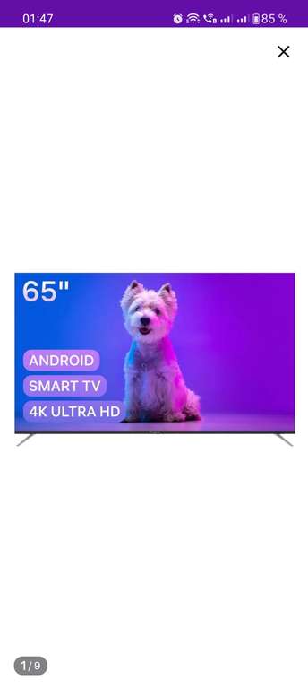 Телевизор Presino 65U23SA, 65", UHD, Smart TV
