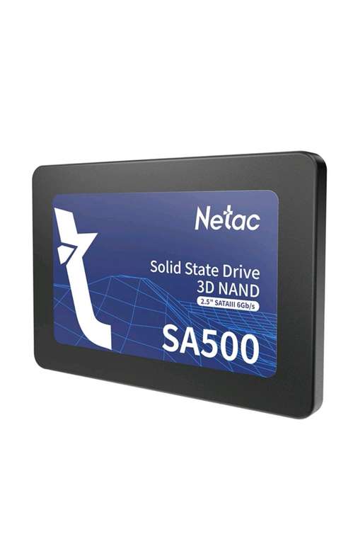Внутренний SSD диск Netac 960 ГБ NT01SA500-960-S3X (NT01SA500-960-S3X) (4948₽ при оплате с OZON счета)