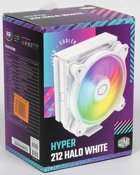 Кулер для процессора Cooler Master Hyper 212 Halo White 2050об/мин (RR-S4WW-20PA-R1), по Ozon карте