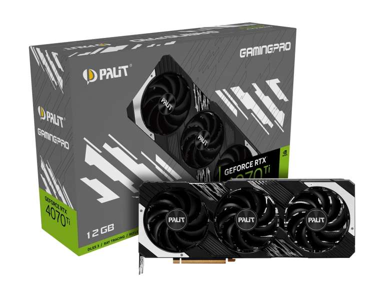 Видеокарта Palit NVIDIA GeForce RTX 4070 Ti GamingPro + возврат до 44% бонусами спасибо