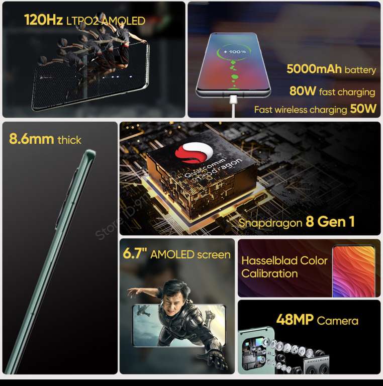 Смартфон OnePlus 10Pro global 8+128gb