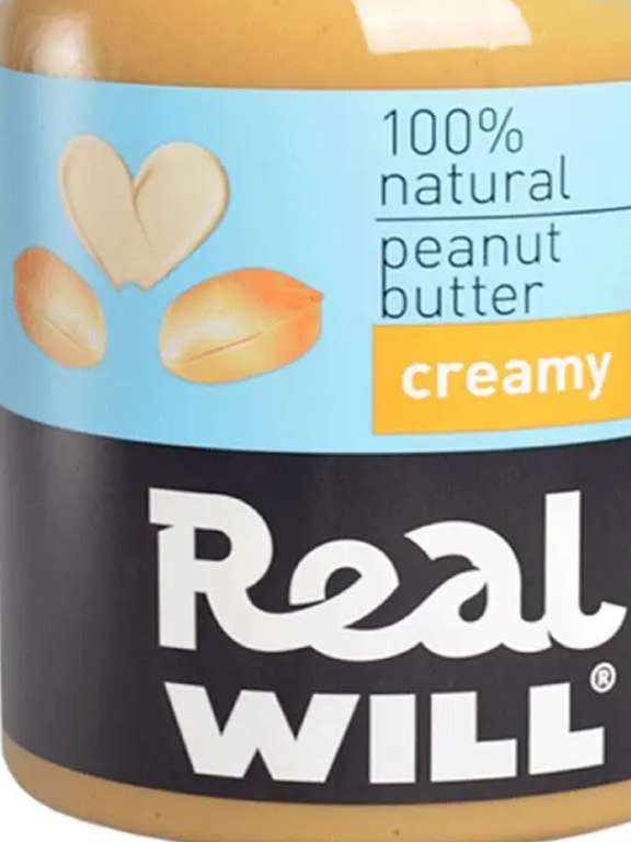 Кремовая арахисовая паста без сахара Real Will 1 кг