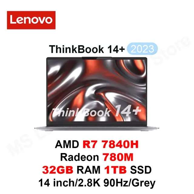 Ноутбук Lenovo ThinkBook с 14-дюймовым дисплеем, R7 7840, 32 ГБ/ 1 ТБ