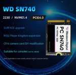 SSD NVMe m.2 2230 WD SN740 2Tb (с монетами 8438₽)