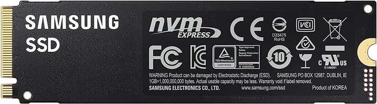 SSD Samsung 980PRO 1 ТБ PCIE4.0 NVMe M.2 (из-за рубежа, по ozon карте)