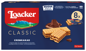 Вафли Loacker Classic Cremkakao со сливочной какао начинкой, 360 г