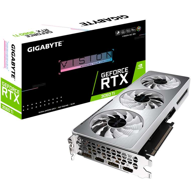 Видеокарта Gigabyte GeForce RTX 3060 Ti VISION OC 8G (из-за границы)