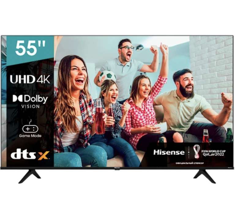 LED телевизор 4K Ultra HD HISENSE 55A6BG Smart TV