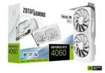 Видеокарта ZOTAC GeForce RTX 4060 Twin Edge OC White Edition 8 ГБ (ZT-D40600Q-10M) (цена с ozon картой)