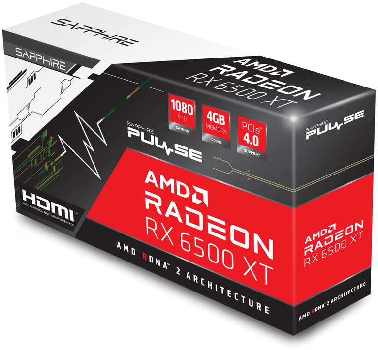 Видеокарта Sapphire PULSE Radeon RX 6500 XT 4Gb