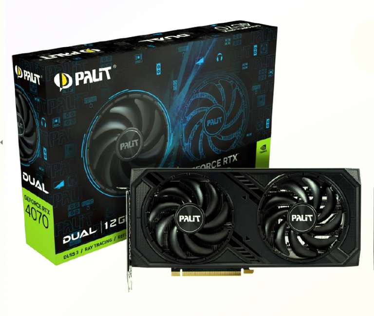 Видеокарта PALIT GeForce RTX 4070 DUAL 12G