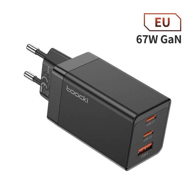 Зарядное устройство Toocki 67W GaN USB C