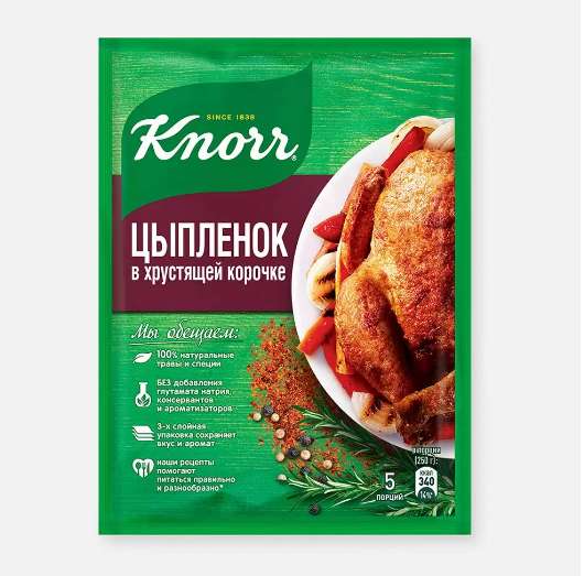 Приправа Knorr Цыпленок в хрустящей корочке 29 г (возврат баллами 18)