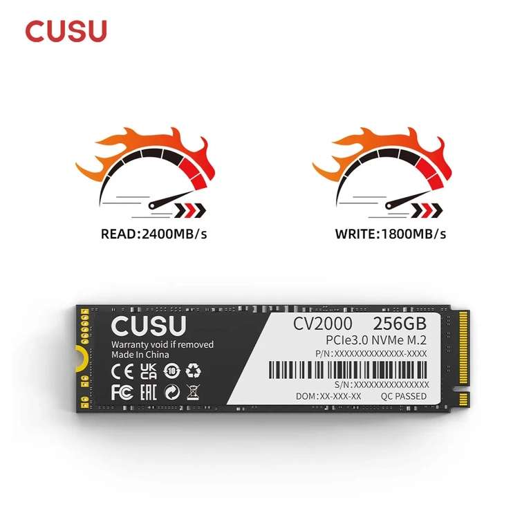 SSD накопитель m.2 nvme CUSU 256Gb