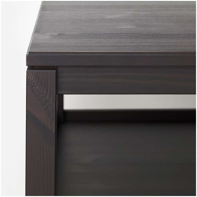 HAVSTA хавста журнальный стол 100x75x48 см (ДхШхВ) темно-коричневый, массив дерева