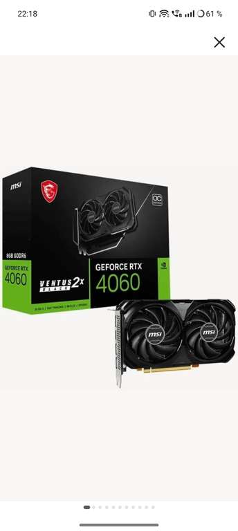 Видеокарта MSI GeForce RTX 4060 VENTUS 2X 8G OC black