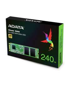 Твердотельный диск 240GB A-DATA Ultimate SU650, M.2 2280, SATA III, [R/W - 550/500 MB/s] 3D-NAND TLC