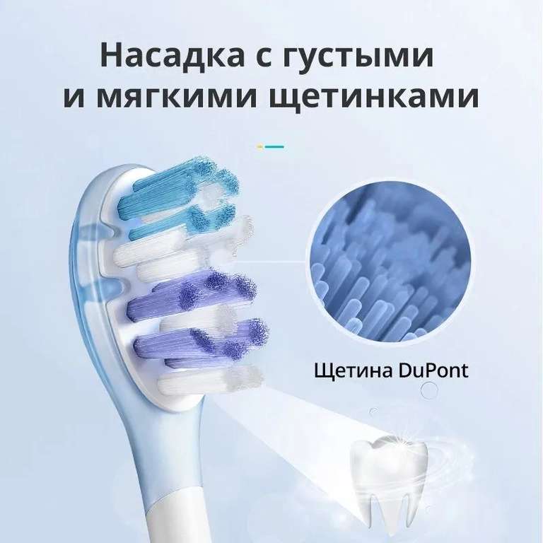 Электрическая зубная щетка usmile Y1S год без подзарядки, 3 режима работы