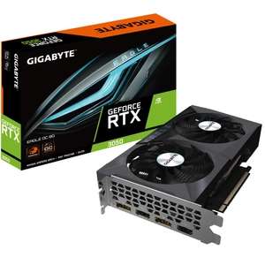 Видеокарта Gigabyte GeForce RTX 3050 8 ГБ (GV-N3050EAGLE-8GD), по Ozon карте