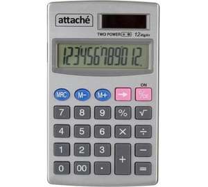 Карманный калькулятор Attache ATC-333-12P 12-ти разрядный серебристый 1277751